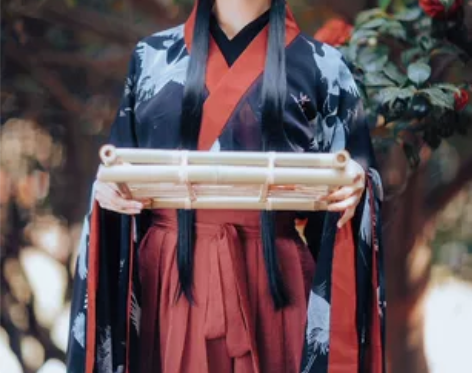 兰若庭 汉服 二重衣 大袖 魏晋风 交领。...