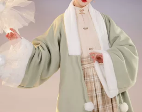 裳云兮原创（如意）明制汉服女套装汉元素格子...