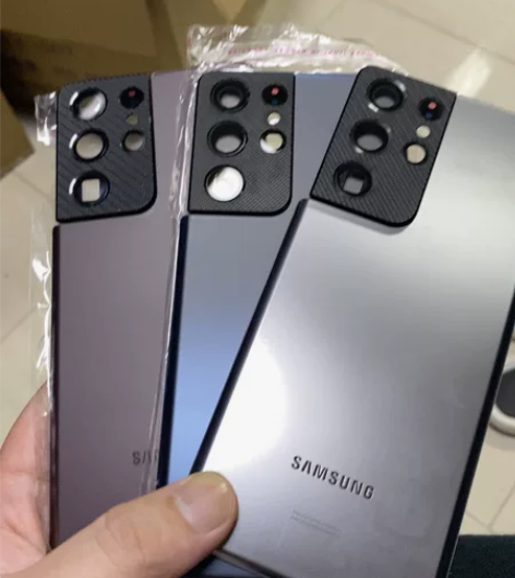 三星s21ultra碳纤维后盖 咖啡色 灰...