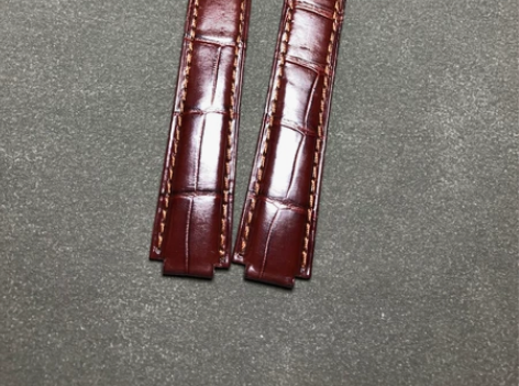 卡 地亚蓝气球双面鳄鱼皮表带 鳄鱼皮双面 ...