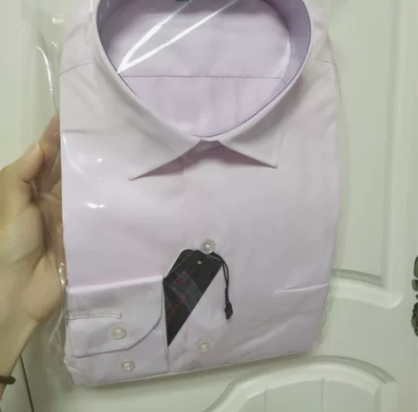 全新包邮，粉色衬衫男士39号，伴郎新郎衬衫...