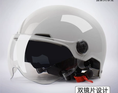 野马3C认证电动车头盔女夏天防晒防紫外线双...
