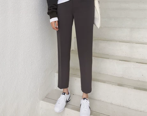 哈伦裤女裤2018秋装新款宽松韩版西装休闲...