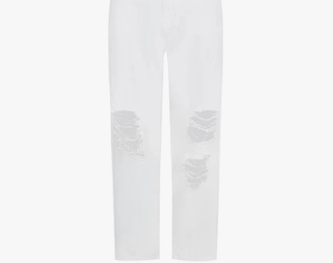 【狂欢价】MOCO2020夏季新品白色丹宁...