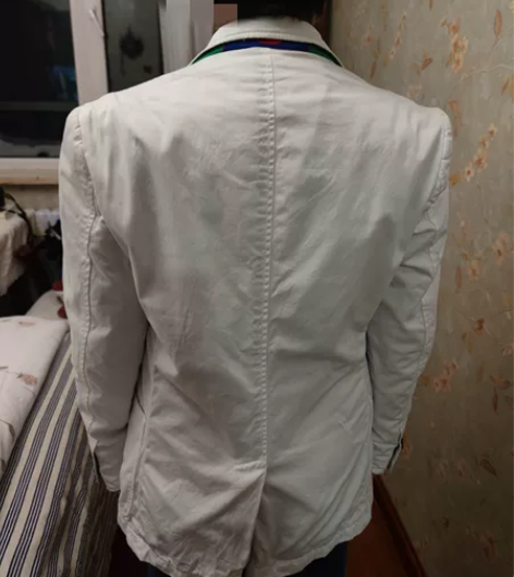 plory男士白色休闲西服，170/92A...