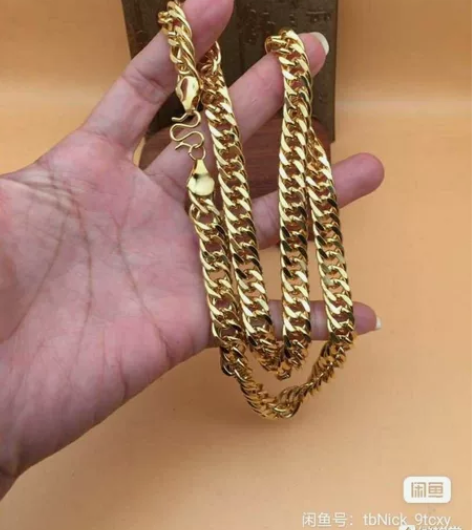 男式金项链 项链 收来精品回流纪念款男式1...