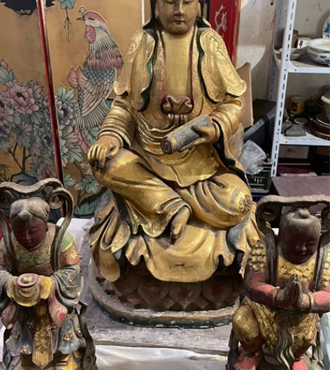 观音菩萨    满工鎏金   工艺漂亮  ...