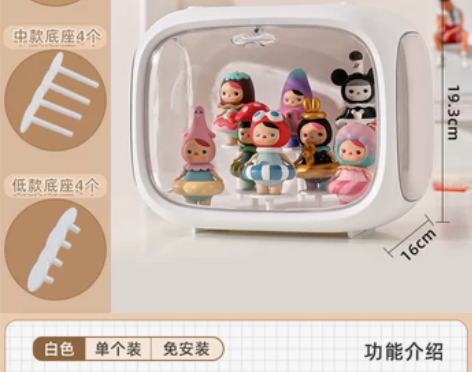 星优盲盒展示架泡泡玛特收纳盒透明亚克力展示...