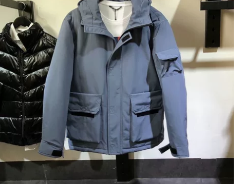 杰克琼斯男士羽绒服 冬季款大口袋白鸭绒保暖...