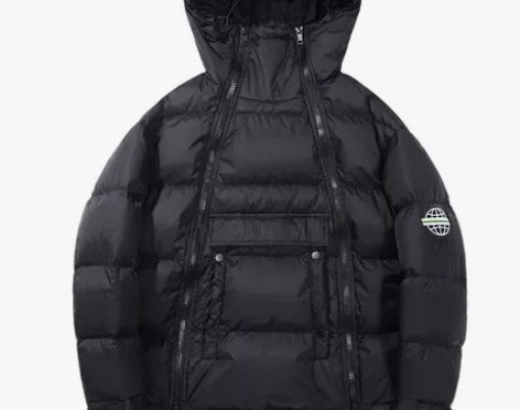 2020年黑色情侣款羽绒服男加肥加大码冬季...