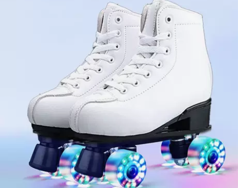 双排闪光轮滑溜冰鞋儿童旱冰鞋男童女童初学者...