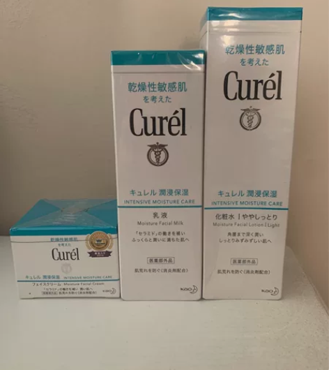 珂润面霜、水、乳液。之前囤多了 出一些未使...