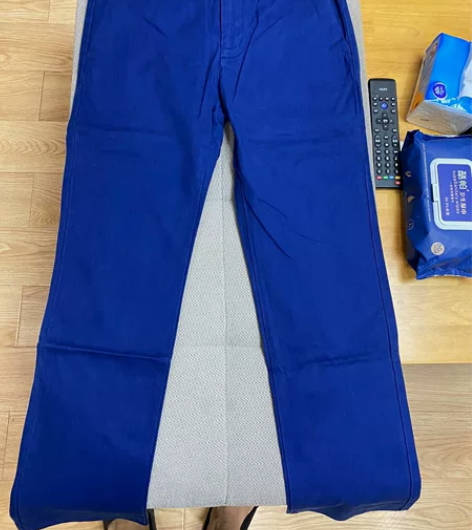 GAP直筒修身休闲男裤蓝色,回来穿过一次,...