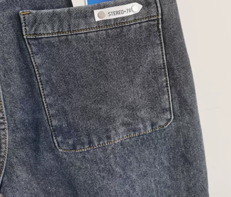 蓝灰色男士牛仔裤潮牌高端韩版修身小脚裤子男...