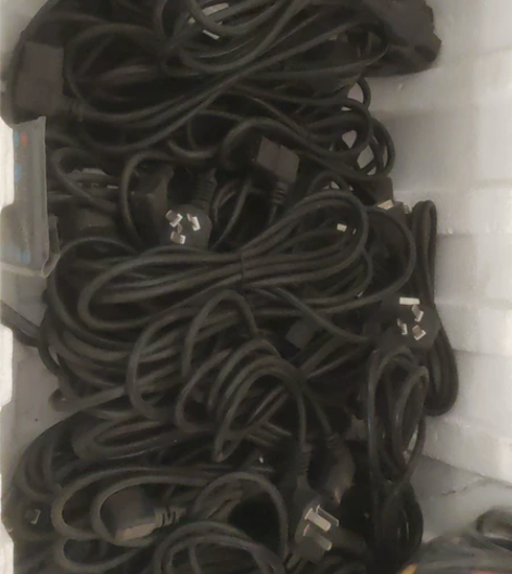 50根电脑主机 显示器 电源线，弯头电脑电...