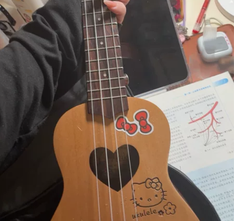 是谁学不会尤克里里我不说[流泪]一点不会，...