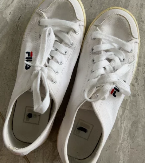 斐乐白布鞋36.5 商场实体店买的 原价五...