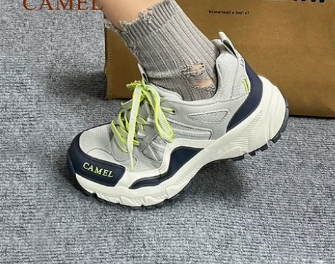【丁真同款】骆驼户外防滑登山鞋男士越野跑耐...