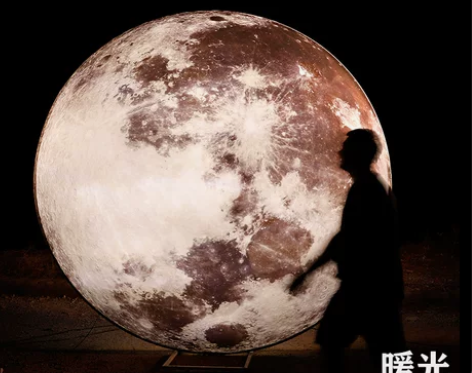 婚庆道具发光月球婚礼舞台新款软膜灯箱影楼舞...