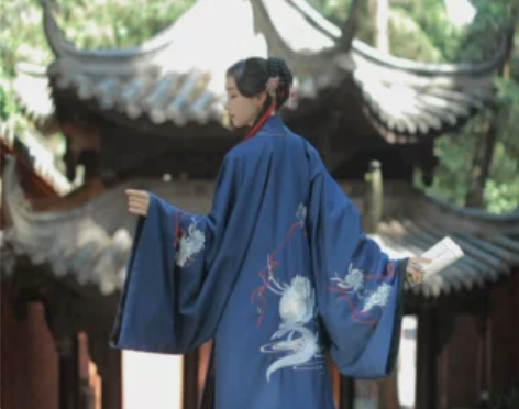 兰若庭 汉服 乘黄 明制 披风 绣花 图片...