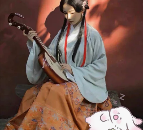 【兰若庭】汉服 如意松鼠马面裙 胡萝卜色，...