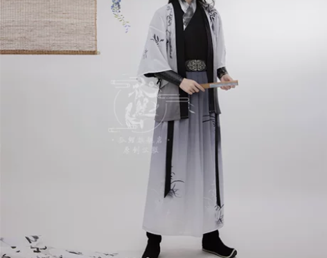 孤鲤原创【墨蘭詞】汉服男女同款春夏中国风宋...