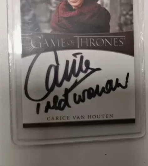 【已出】权游  权力的游戏 红袍女 亲签 ...