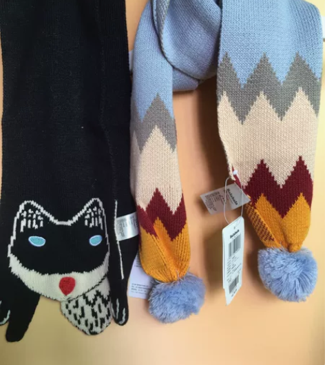 新品折扣巴拉巴拉男女童秋冬围巾围脖 全新吊...