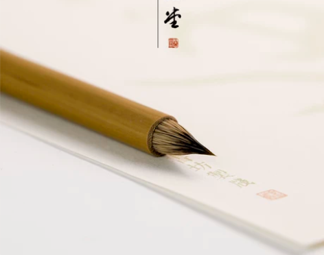 问心堂古法鸡距笔紫狼兼毫狼羊兼毫小楷毛笔练...