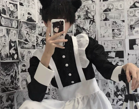 猫老师男女仆装女装大佬cosplay服装五...