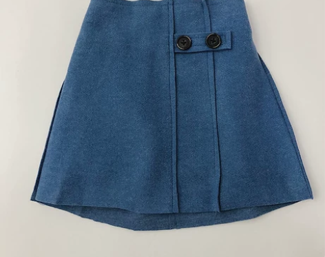 2018花样衣家冬装新品女童文艺风呢料加绒...