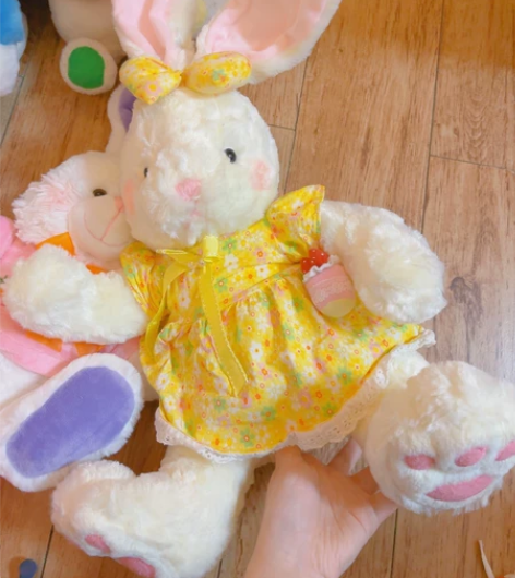 昭和兔子中古兔子田园乡村复古风vintag...