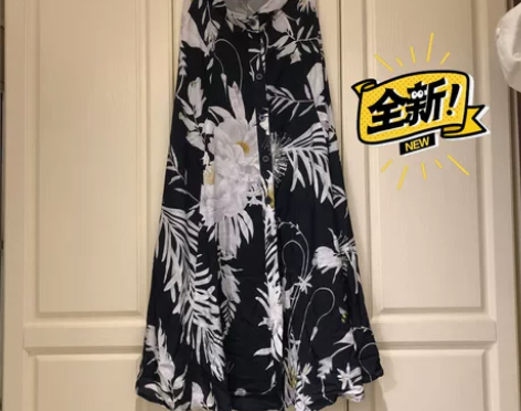 HM丝滑手感半身长裙，163/49kg 在...