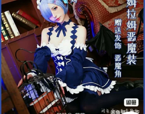蕾姆小恶魔cos,仅衣服和姬袖,非名家半包...