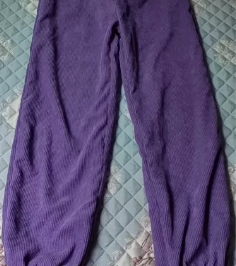 几乎全新，宽松灯芯绒阔腿裤休闲裤，看商标都...