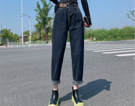 哈伦裤 没穿过 全新 带腰带 这个是单的#...