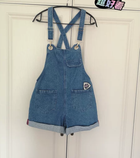 依恋牛仔背带短裤小码来，搭配短袖减龄神器，...