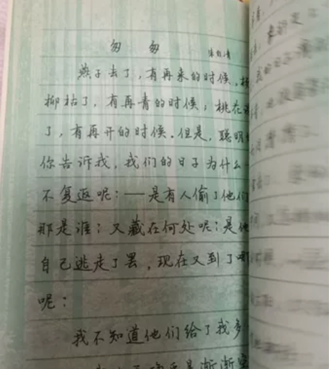 稀有字帖 散文名篇选段 钢笔字帖 售出不退...