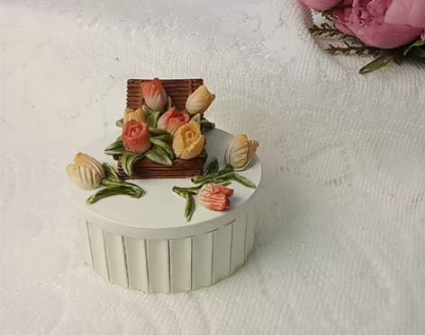 复古郁金香花篮首饰盒 感兴趣的话点“我想要...