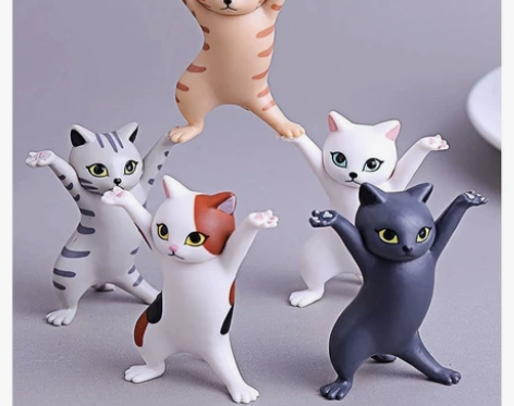 实体清库存 妖娆猫 托举猫 笔架 耳机架 ...