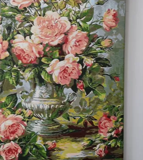 数字油画，花了4天时间才画好，每一笔都很用...