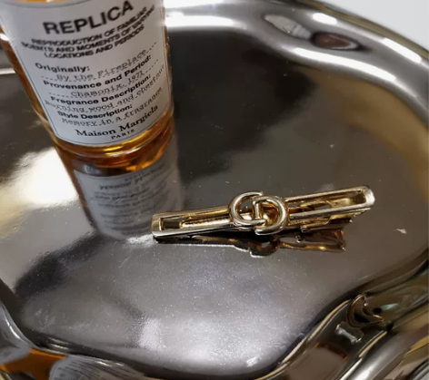 Dior 迪奥中古鎏金领带夹 Logo款 ...