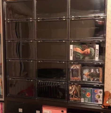 8元一个起全新亚克力鞋盒球鞋收纳盒马卡亚克...