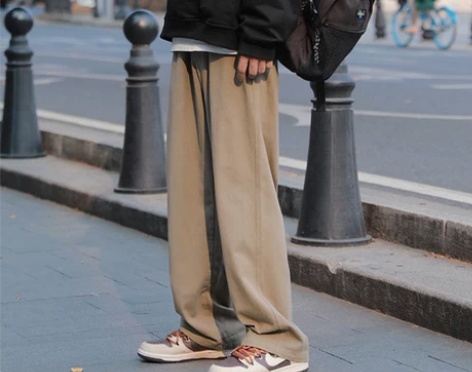 日系cityboy裤子男潮牌春季直筒宽松慵...