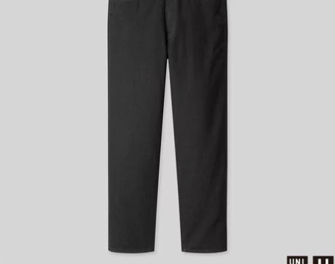 优衣库U系列男修身直筒牛仔裤，黑色，尺码1...