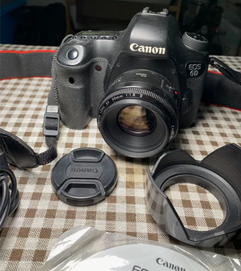 佳能EOS 6D单反相机，95新自用无拆修...