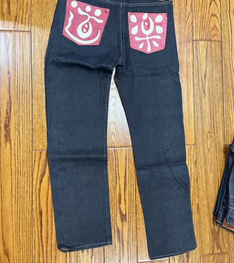 正品全新福神EVISU 男士 嵌条提花牛仔...