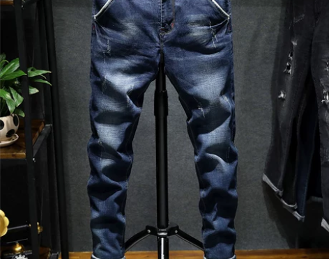 春季牛仔裤男高弹力修身小脚潮流韩版男士秋冬...