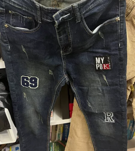 牛仔裤男潮牌宽松直筒长裤2022新款冬季男...