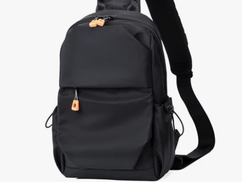 彬澳袋鼠胸包男士斜挎包休闲防水牛津布单肩小...